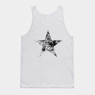 Distressed Big Star in Black Tank Top